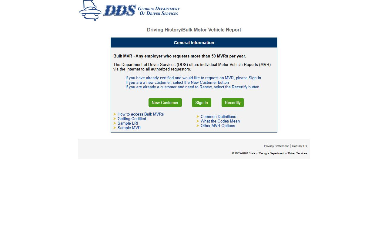 Screven County traffic court records Georgia DDS online MVR portal